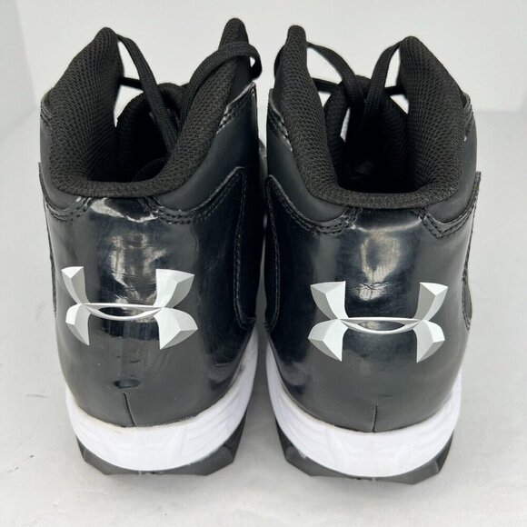 Under Armour Mens 1247242-001 Black Synthetic Lace Up Size 12 Football Cleats - Picture 5 of 9